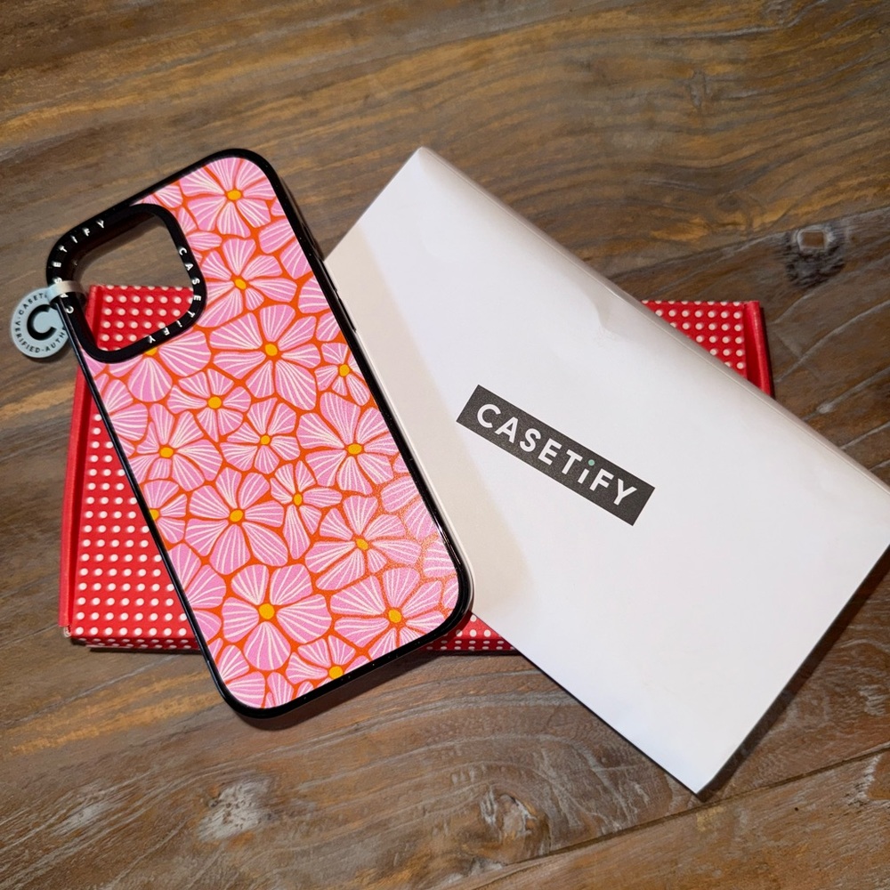 Casetify Pink and Yellow Floral iPhone Case
